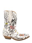 Golden Goose Wish Star Low Boots Golden Goose Wish Star Low Boots - White