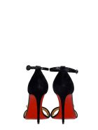 Christian Louboutin Stanisandal 100 Sandals In Black Suede Christian Louboutin Stanisandal 100 Sandals In Black Suede - black