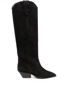 Isabel Marant Denvee Boots In Black Suede Isabel Marant Denvee Boots In Black Suede - Black