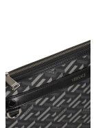 Versace Clutch In Black Polyuretan Versace Clutch In Black Polyuretan - black