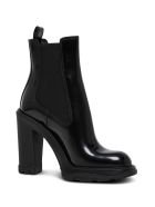 Alexander McQueen Treadonly Black Leather Boots Alexander McQueen Treadonly Black Leather Boots - Black