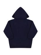 Gucci Bluw Sweatshirt For Baby Boy With Web Detail Gucci Bluw Sweatshirt For Baby Boy With Web Detail - Blue