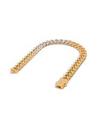Saint Laurent Chain Necklace In Golden And Silver Plated Brass Saint Laurent Chain Necklace In Golden And Silver Plated Brass - Metallic