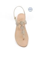 Fari Di Capri 5c Jewel Thong Sandals Dea Sandals Fari Di Capri 5c Jewel Thong Sandals - gold, natural crystal