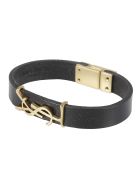 Logo Bracelet Saint Laurent Logo Bracelet - Black/Gold