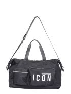 Nylon Duffle Bag Dsquared2 Nylon Duffle Bag - Nero/Bianco