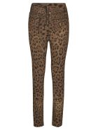 Plate Logo Patch Printed Jeans Dolce & Gabbana Plate Logo Patch Printed Jeans - Leopardato