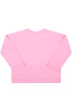 MSGM Pink T-shirt For Baby Girl With Logo MSGM Pink T-shirt For Baby Girl With Logo - Pink