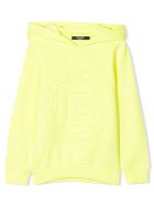 Balmain Neon Yellow Cotton Hoodie Balmain Neon Yellow Cotton Hoodie - Giallo
