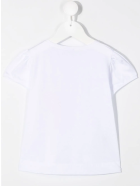 Newborn White T-shirt With Parrot Print Il Gufo Newborn White T-shirt With Parrot Print