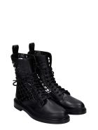 Le Silla Vanessa Combat Boots In Black Leather Le Silla Vanessa Combat Boots In Black Leather - black