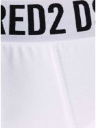 Dsquared2 White Cotton Briefs With Logo Dsquared2 White Cotton Briefs With Logo - White