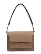Marni Trunk Bag In Mono-coloured Saffiano Calfskin Marni Trunk Bag In Mono-coloured Saffiano Calfskin - Brown