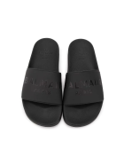 Unisex Kid Black Slippers With Logo Balmain Unisex Kid Black Slippers With Logo