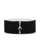 Marine Serre Moon Collar In Balck Stretch Knit Marine Serre Moon Collar In Balck Stretch Knit - Black