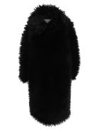Prada Faux Fur Coat - BLACK