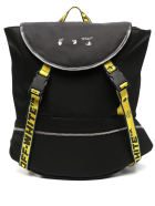 Man Black Logo Backpack Off-White Man Black Logo Backpack