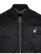 Man Black Off Bomber Jacket Off-White Man Black Off Bomber Jacket