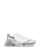 Dolce & Gabbana Leather Sneakers With Laminated Sole Dolce & Gabbana Leather Sneakers With Laminated Sole - White