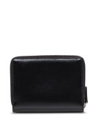 Balenciaga Black Leather Bifold Wallet With Logo Balenciaga Black Leather Bifold Wallet With Logo - Black