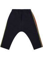 Gucci Blue Trousers For Baby Boy With Logo Gucci Blue Trousers For Baby Boy With Logo - Blue