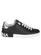 Leather Sneakers Dolce & Gabbana Leather Sneakers - Black Silver