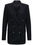 Tagliatore Double-breasted Jasmine Blazer In Wool Blend Tagliatore Double-breasted Jasmine Blazer In Wool Blend - Black