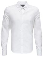 Bottega Veneta White Cotton Shirt With Metal Detal Bottega Veneta White Cotton Shirt With Metal Detal - White