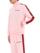Palm Angels Zip-up Sweatshirt With Bands Palm Angels Zip-up Sweatshirt With Bands - Pink Burgundy