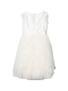 Monnalisa Teen White Dress Monnalisa Teen White Dress - Panna