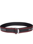 Alexander McQueen Selvedge Belt Alexander McQueen Selvedge Belt - Black Lust Red