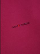 Saint Laurent Classic Logo Hoodie Saint Laurent Classic Logo Hoodie - FUCHSIA