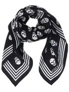 Alexander McQueen Biker Foulard Alexander McQueen Biker Foulard - Nero e Avorio