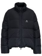 Balenciaga Black Nylon Down Jacket With Logo Balenciaga Black Nylon Down Jacket With Logo - Black