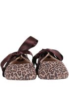 Gallucci Beige Ballerina Flats For Babygirl Gallucci Beige Ballerina Flats For Babygirl - Brown