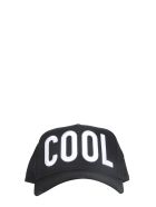 Cotton Baseball Hat Dsquared2 Cotton Baseball Hat - NERO BIANCO