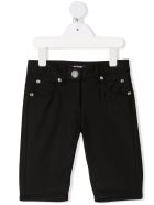 Kids Bermuda In Black Virgin Wool Balmain Kids Bermuda In Black Virgin Wool