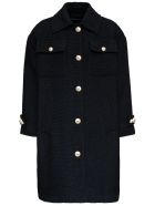 Dolce & Gabbana Black Bouclè Wool Coat Dolce & Gabbana Black Bouclè Wool Coat - Black