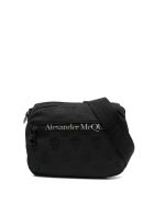 Alexander McQueen Man Black Biker Skull Urban Waist Bag Alexander McQueen Man Black Biker Skull Urban Waist Bag - Nero
