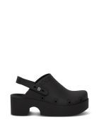 Xocoi Black Recycled Rubber Clogs With Logo Xocoi Black Recycled Rubber Clogs With Logo - Black