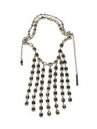 Baguette Crystal Fringe Choker AREA Baguette Crystal Fringe Choker - CLEAR