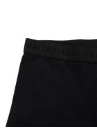 Man Black Boxer Shorts With Logo Tape Balenciaga Man Black Boxer Shorts With Logo Tape - Black