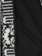 Prada Knit Detail Silk Dress Prada Knit Detail Silk Dress - BLACK
