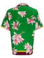 Valentino Cotton Shirt With Floral Print Valentino Cotton Shirt With Floral Print - Green