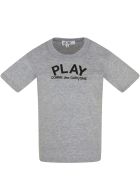 Comme des Garçons Play Grey T-shirt For Kids Comme des Garçons Play Grey T-shirt For Kids - Grey