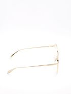 Alexander McQueen AM0263S Sunglasses Alexander McQueen AM0263S Sunglasses - Gold Gold Brown
