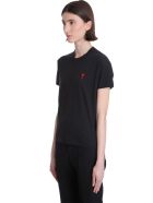 Ami Alexandre Mattiussi T-shirt In Black Cotton Ami Alexandre Mattiussi T-shirt In Black Cotton - black