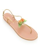 Aquazzura Manguito Flat Sandals Aquazzura Manguito Flat Sandals - SWEET HONEY (Beige)
