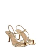 Michael Kors Tasha Sandal In Laminated Leather Michael Kors Tasha Sandal In Laminated Leather - Oro