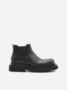 Bottega Veneta Lug Ankle Boots In Calfskin Bottega Veneta Lug Ankle Boots In Calfskin - Black